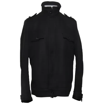 Jakke (Sort) fra Thomas Burberry Bomuld, Polyamid, Uld