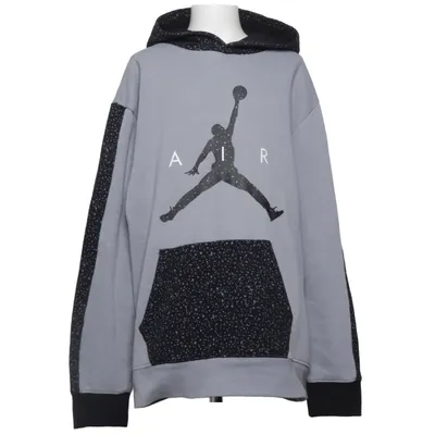 Hoodie (Gray, Black) from Jordan Cotton, Polyester
