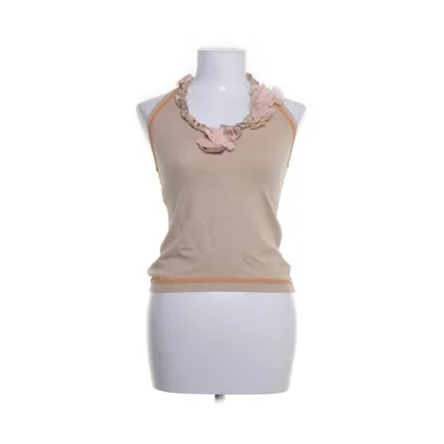 Halter neck top (Beige, Multicolored) from Moschino Cheap and Chic Cotton, Polyester
