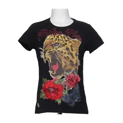 T-shirt (Sort, Flerfarvet) fra Philipp Plein Junior Bomuld