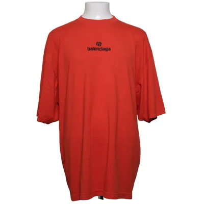 T-shirt (Red) from Balenciaga Cotton, Polyester, Viscose