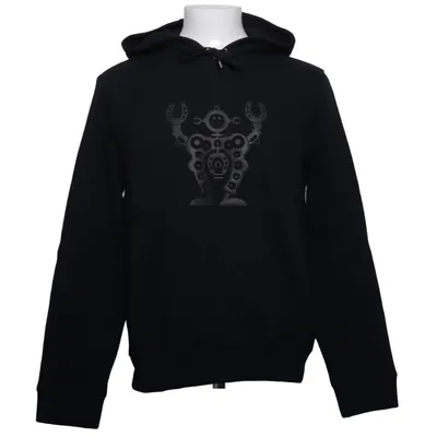 Sweat à capuche (Noir) de Hermès Coton, Élasthane, Cuir