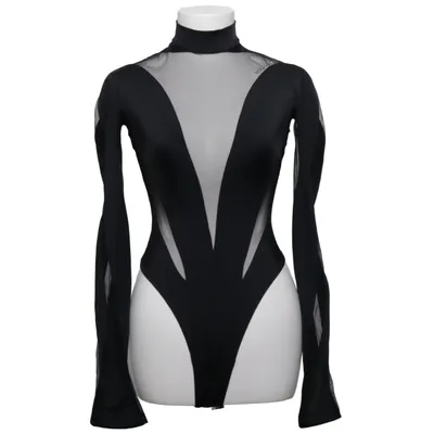 Body (Noir) de Mugler x H&M Élasthane, Polyamide