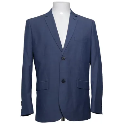 Blazer (Bleu) de H&M Man Laine, Viscose, Polyester