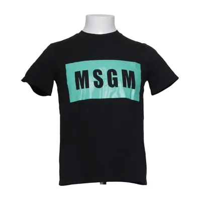 T-shirt (Noir, Vert) de MSGM Coton