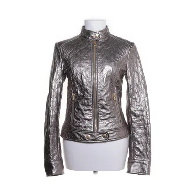 Leren jack (Zilver) van Dolce & Gabbana Viscose