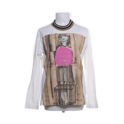 Long sleeve T-shirt (White, Multicolored) from Marni Cotton, Polyamide