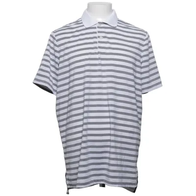 Polo shirt (Gray, White) from RLX Ralph Lauren Elastane, Polyester