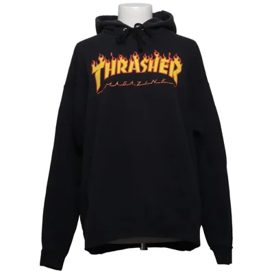 Kapuzenpullover (Schwarz) von Thrasher Baumwolle, Polyester