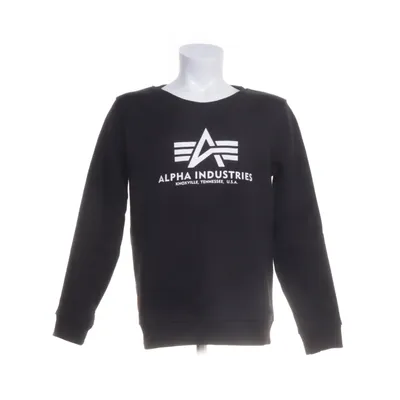 Collegetröja (Svart) från Alpha Industries Bomull, Polyester