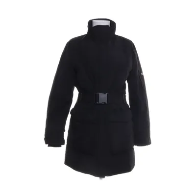 Donsjas (Zwart) van Woolrich Katoen, Dons, Nylon, Konijnenbont