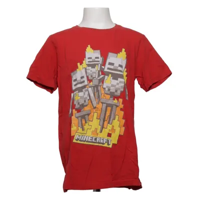 T-shirt (Rød, Flerfarvet) fra Mojang Bomuld