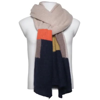 Écharpe (Beige, Bleu) de See by Chloé Mohair, Polyamide, Laine