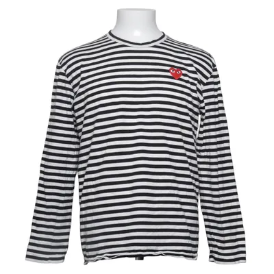 Langærmet t-shirt (Sort, Hvid, Rød) fra Comme des Garçons PLAY Bomuld