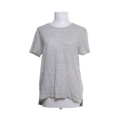 T-shirt (Gray, White) from T by Alexander Wang Linen, Viscose