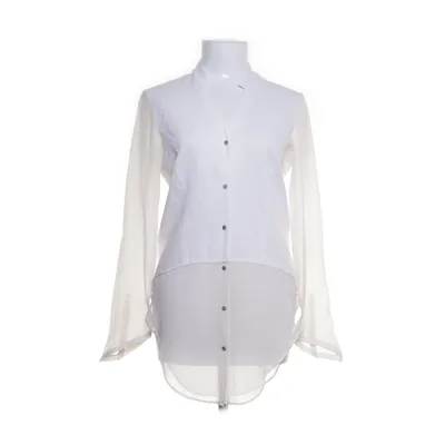 Blouse (Wit) van Helmut Lang Katoen, Zijde