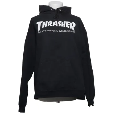 Hoodie (Black) from Thrasher Cotton, Polyester