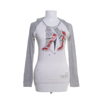 Långärmad t-shirt (Vit, Flerfärgad) från Love Moschino Bomull, Elastan