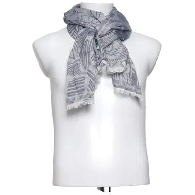 Écharpe (Bleu, Gris) de Kenzo Coton, Modal, Soie