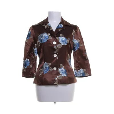 Blazer (Bruin, Meerkleurig) van Dolce & Gabbana Viscose, Zijde, Katoen