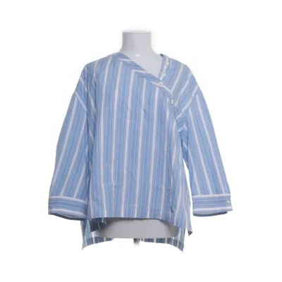Blouse (Blauw, Wit) van Jil Sander Katoen