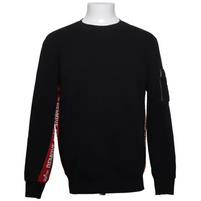 Sweatshirt (Noir, Rouge) de Alpha Industries Coton, Polyester