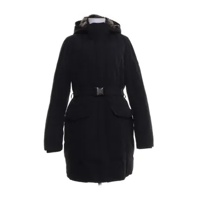 Down coat (Black) from Woolrich Cotton, Nylon, Polyester, Rabbit fur, Down