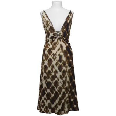 Dress (Brown, Beige) from Roberto Cavalli Elastane, Viscose