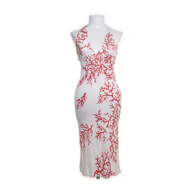 Halternek jurk (Wit, Rood) van Red Valentino Viscose