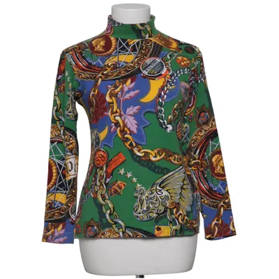 T-shirt à manches longues (Vert, Multicolore) de Kenzo Jungle Coton, Élasthane