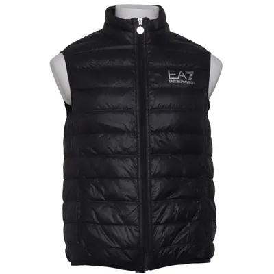 Down vest (Black) from Emporio Armani Down, Feather, Polyamide