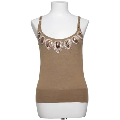 Tanktop (Bruin) van Oscar de la Renta Kasjmier, Zijde