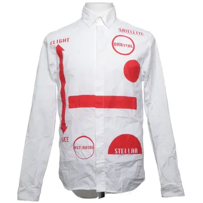 Chemise (Blanc, Rouge) de JW Anderson Coton, Polyuréthane