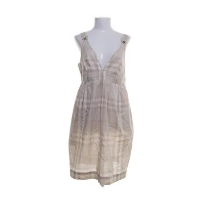 Jurk (Beige, Wit) van Burberry Katoen