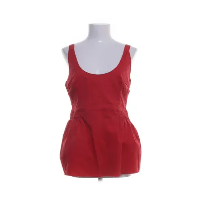 Peplum top (Rood) van Prada Nylon, Elastaan, Katoen