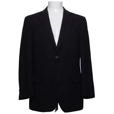 Blazer (Noir) de Ermenegildo Zegna Cupro, Laine