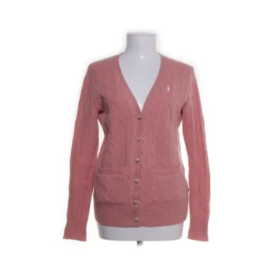 Cardigan (Rose) de Ralph Lauren Sport Angora, Laine