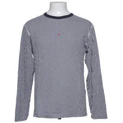 T-shirt à manches longues (Blanc, Bleu) de Stone Island Coton