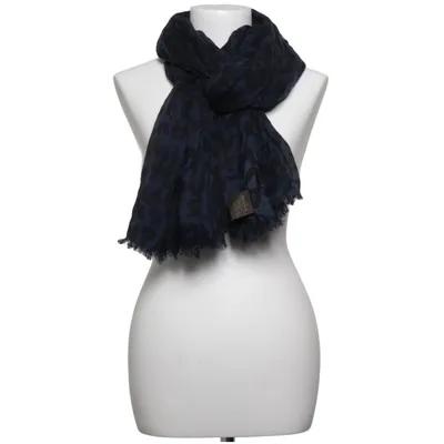 Écharpe (Bleu, Noir) de Louis Vuitton Cachemire, Soie