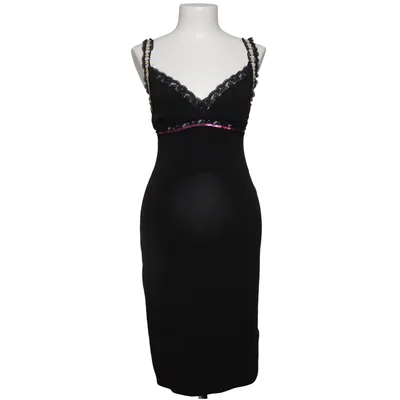 Nightgown (Black, Multicolored) from Dolce & Gabbana Acetate, Elastane, Polyamide