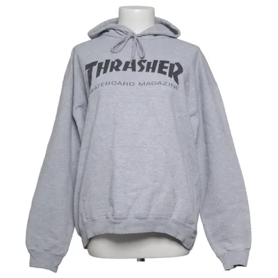 Huvtröja (Grå) från Thrasher Bomull, Polyester