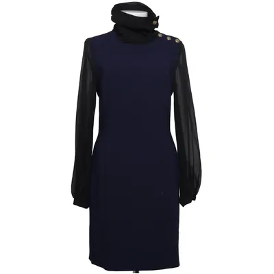 Jurk (Blauw) van Pierre Balmain Elastaan, Polyester, Viscose