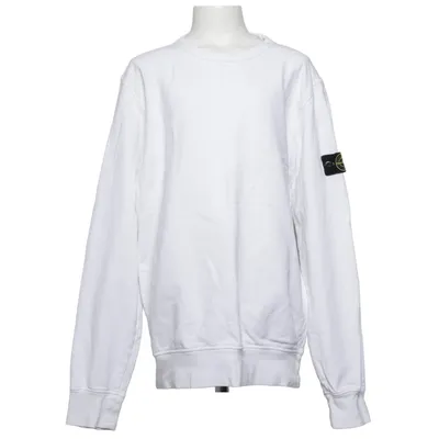 Sweatshirt (Blanc) de Stone Island Junior Coton, Élasthane