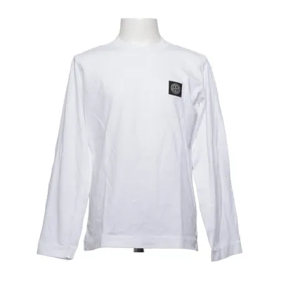 Langærmet t-shirt (Hvid) fra Stone Island Junior Bomuld