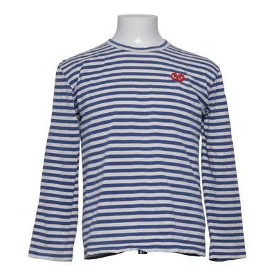 T-shirt à manches longues (Bleu, Blanc) de Comme des Garçons PLAY Coton