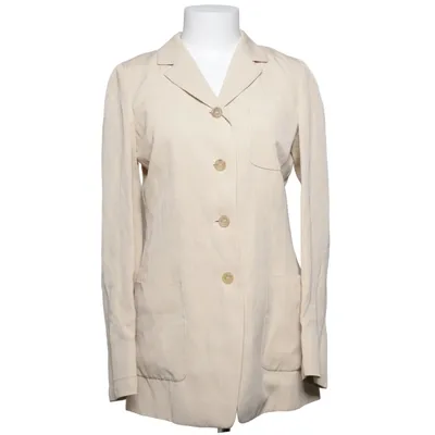 Kavaj (Beige) från Jil Sander Acetat, Viskos, Linne