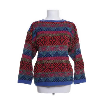 Tröja (Blå, Flerfärgad) från Yves Saint Laurent Akryl, Bomull, Nylon, Polyester, Ull