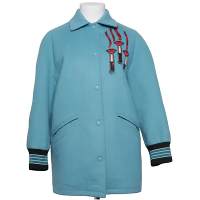 Coat (Blue) from Valentino Cashmere, Wool