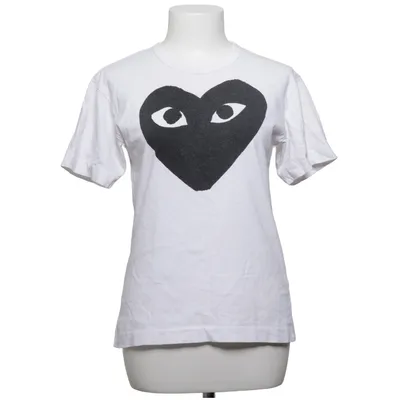 T-shirt (Wit, Zwart) van Comme des Garçons PLAY