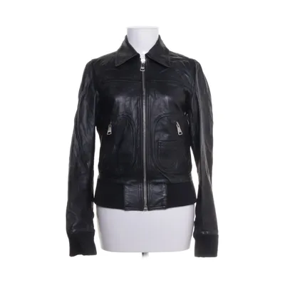 Leren jack (Zwart) van Dolce & Gabbana